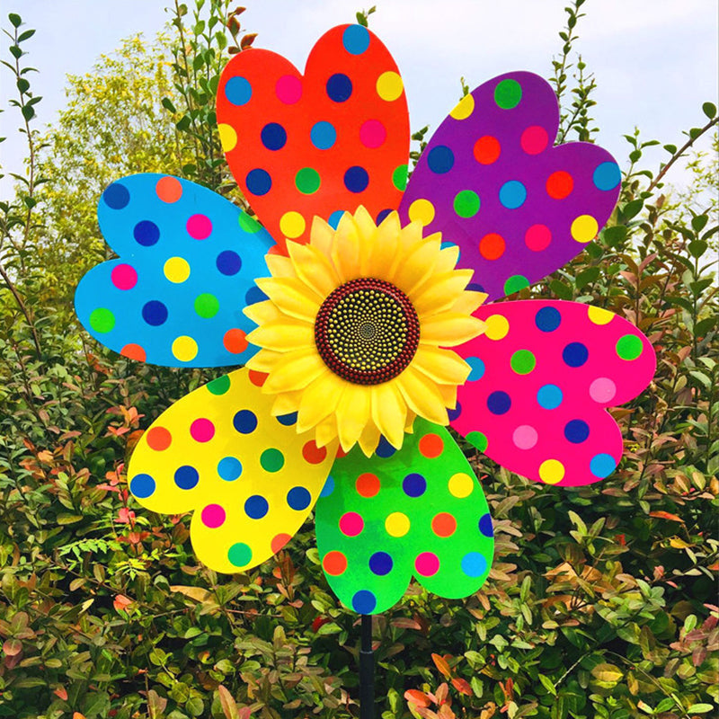 molino de viento de girasol