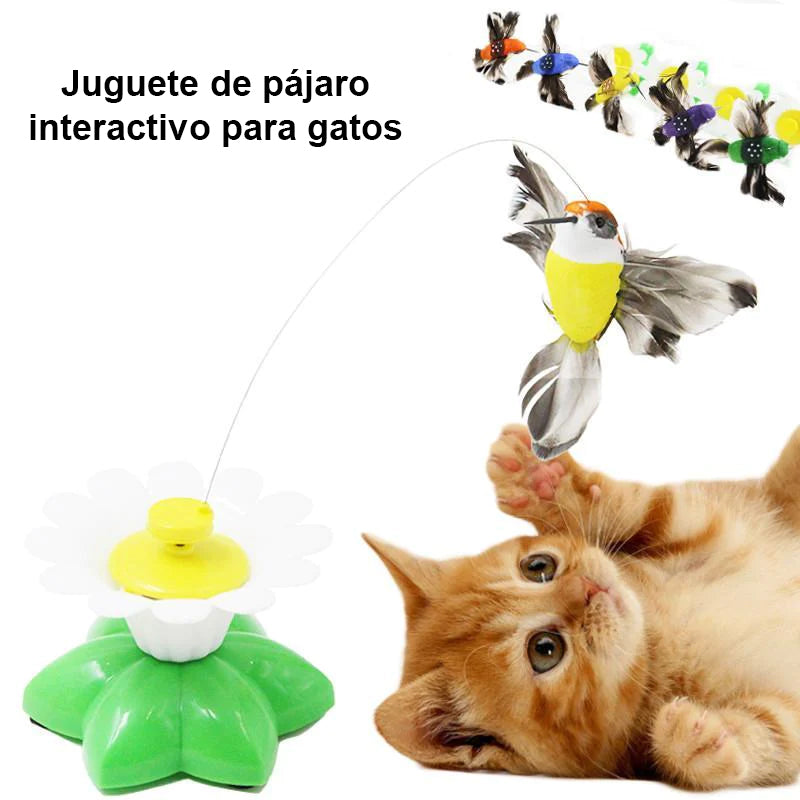 Juguete interactivo para gatos que funciona con pilas