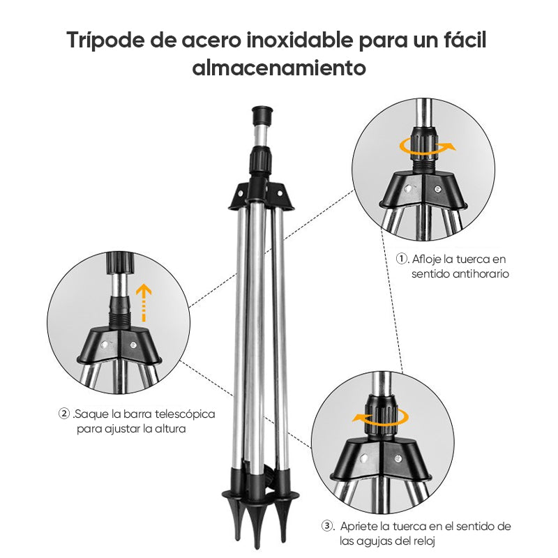 Aspersor de trípode giratorio