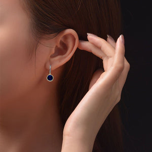 Pendientes Cristal Azul