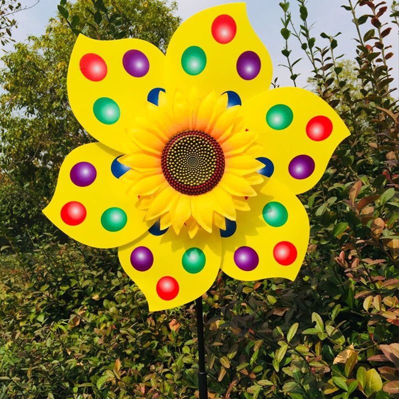 molino de viento de girasol