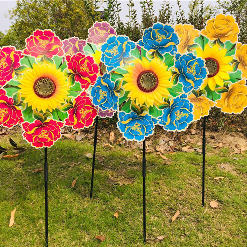 molino de viento de girasol