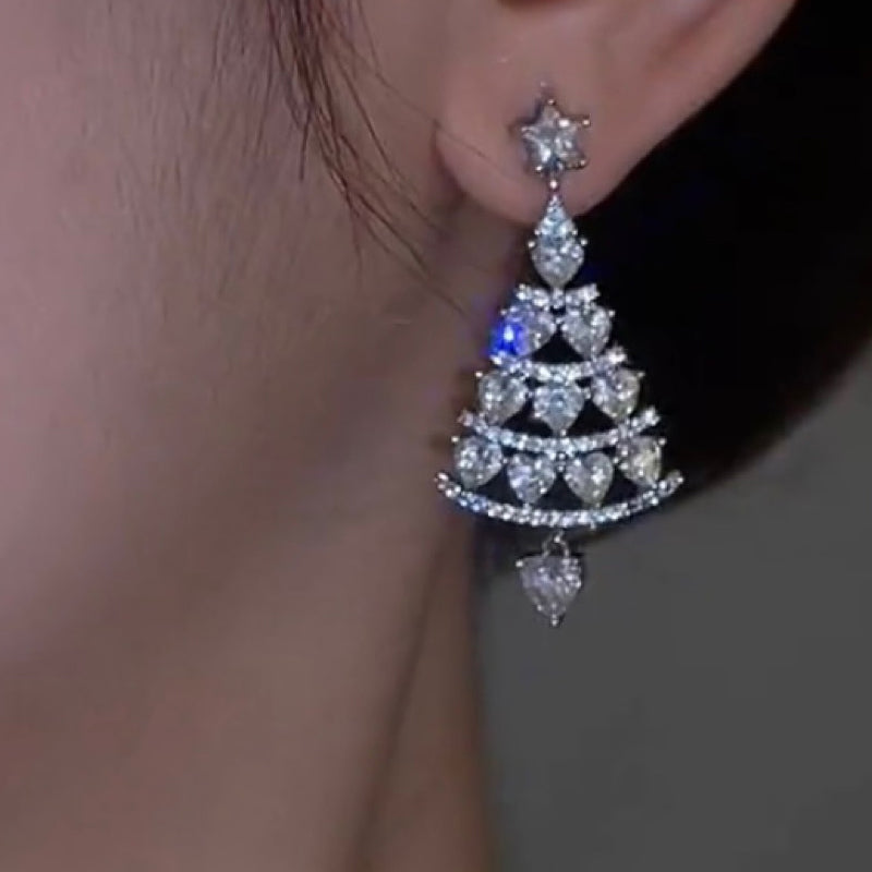 Aretes de Árbol de Navidad