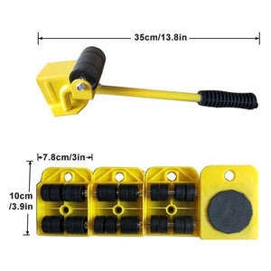 Juego de herramientas para levantar y mover muebles pesados