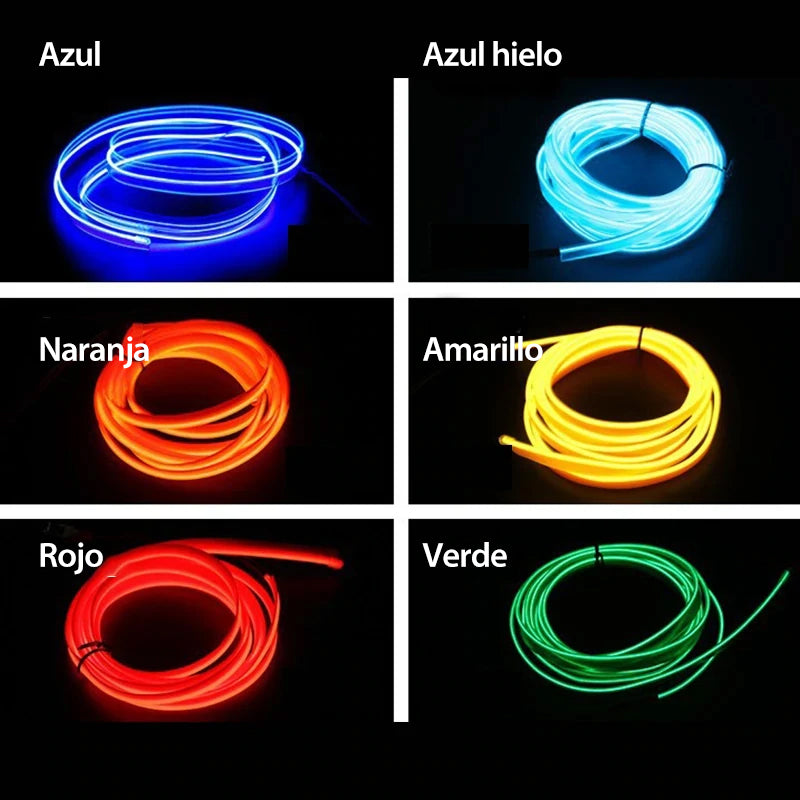 Luz ambiental LED 4 en 1 para automóviles