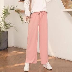 Pantalones De Pierna Ancha De Seda Para Mujer