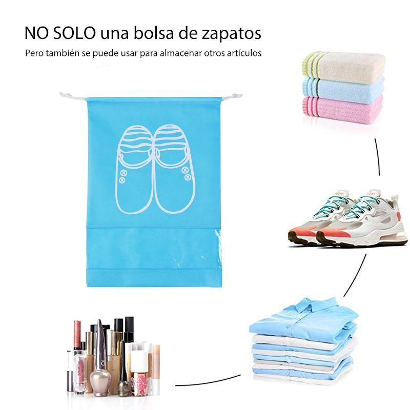 Bolsas con cordón de viaje para guardar zapatos  (6 Piezas)