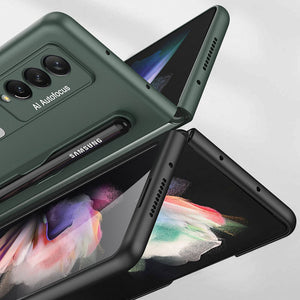 Funda con función atril a la moda con ranura para bolígrafo para Samsung Galaxy Z Fold 3