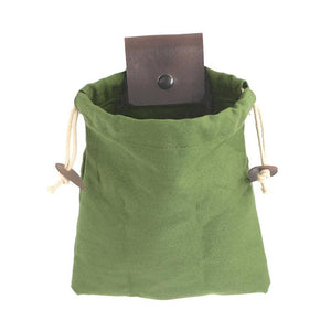 Bolso bushcraft de piel y lona