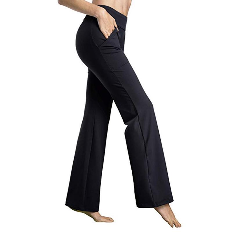Pantalones de yoga ajustados a la moda con alta elasticidad