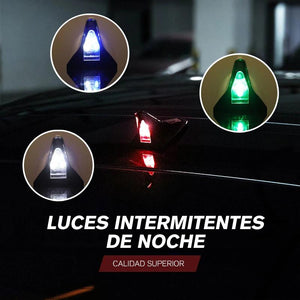 Aleta de tiburón Luz de advertencia solar para automóvil