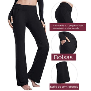 Pantalones de yoga ajustados a la moda con alta elasticidad