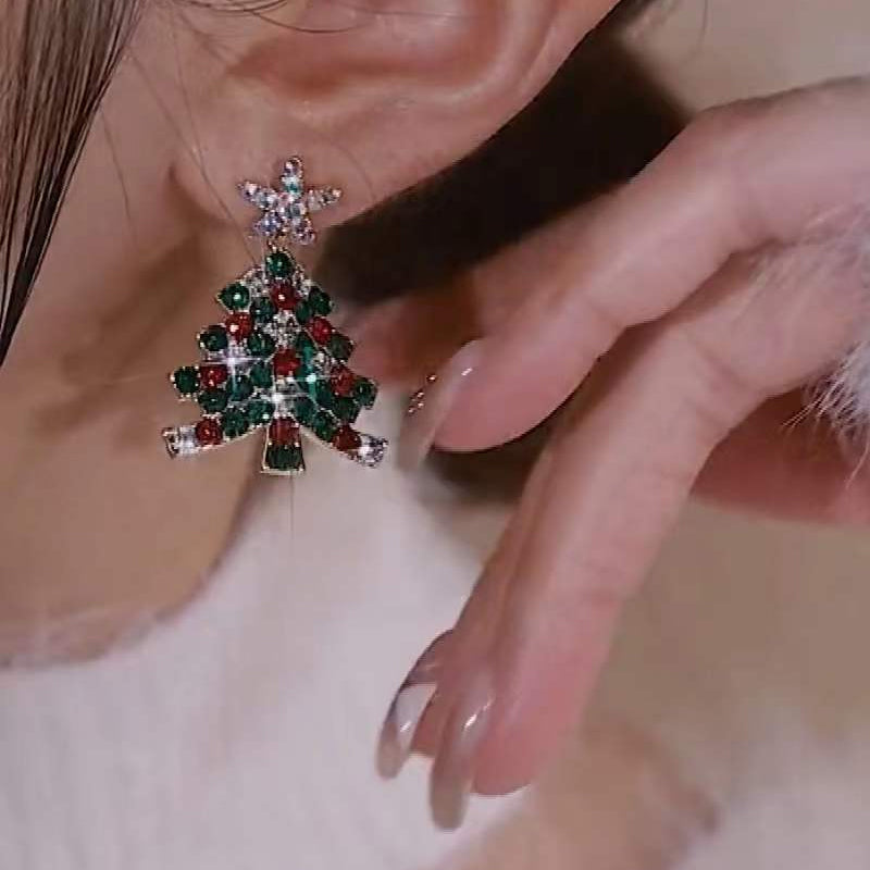 Aretes de Árbol de Navidad