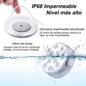 Luces LED sumergibles para piscinas