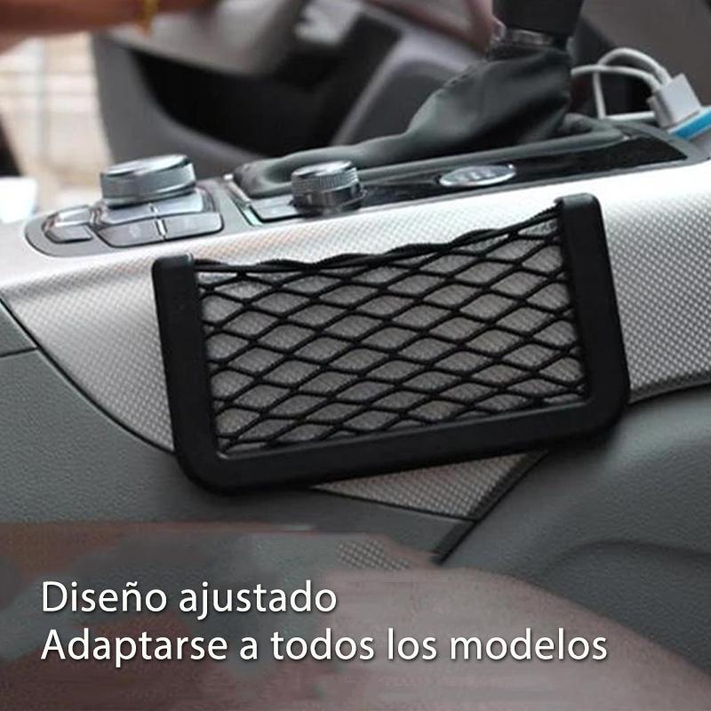 Organizador de almacenamiento de bolsillo de cuerda para coche