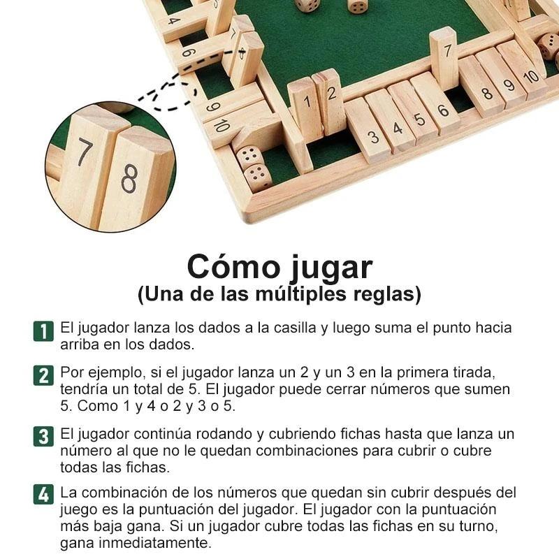 Juego de mesa de madera