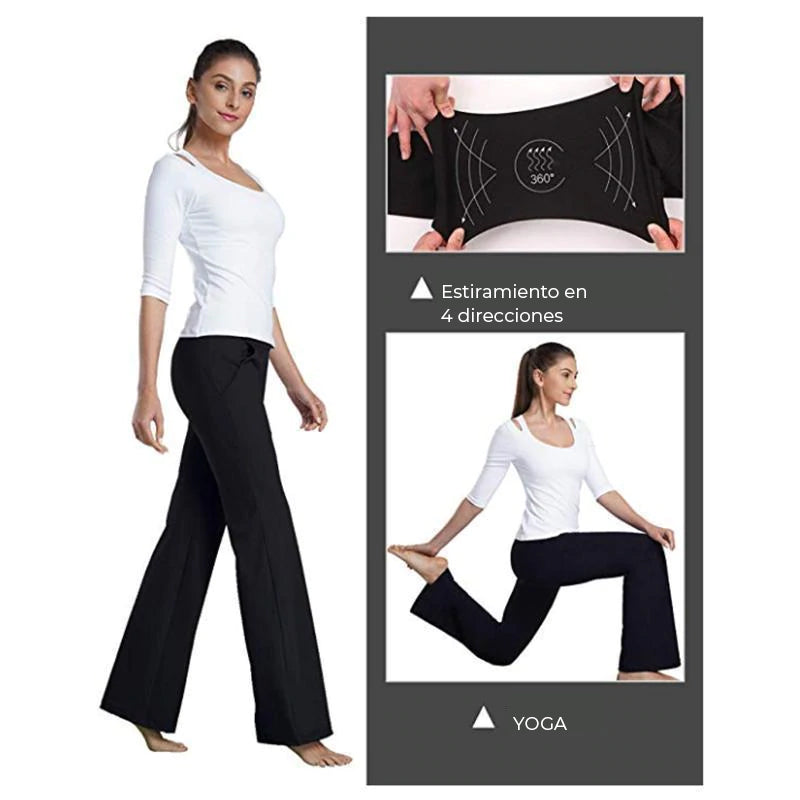 Pantalones de yoga ajustados a la moda con alta elasticidad