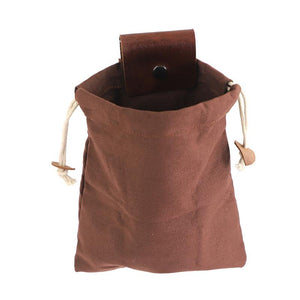 Bolso bushcraft de piel y lona