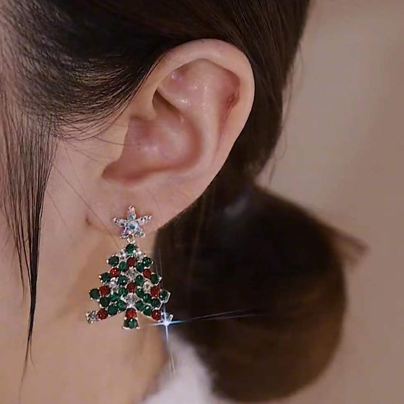 Aretes de Árbol de Navidad