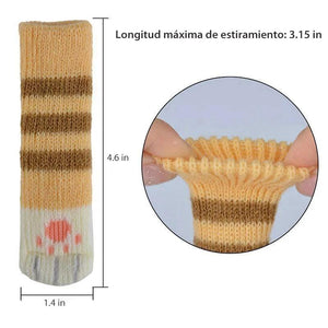 Calcetines de silla de forma de pata de gato