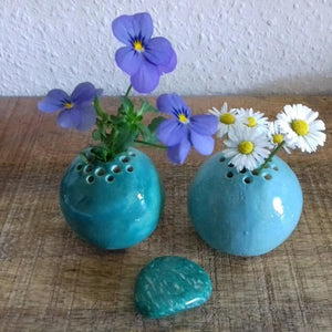 Florero hecho a mano Flor Decoración de mesa de piedra