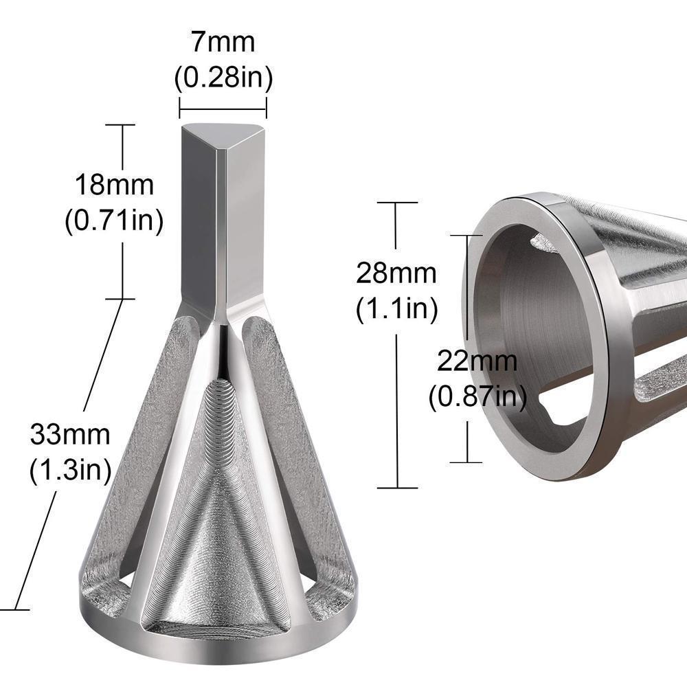 Bequee Herramienta para Achaflanar Brocas (2 Piezas)