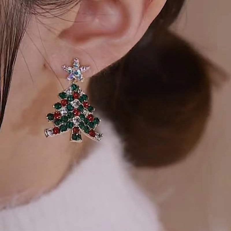 Aretes de Árbol de Navidad