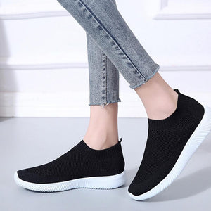 Zapatos redondos Flying knit sneakers