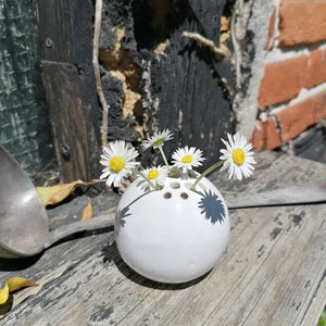 Florero hecho a mano Flor Decoración de mesa de piedra