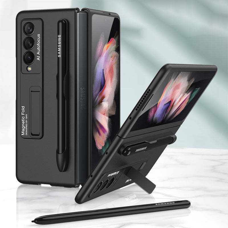 Funda con función atril a la moda con ranura para bolígrafo para Samsung Galaxy Z Fold 3