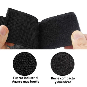 Correa de velcro de almacenamiento de nylon en calidad premium, bridas de velcro, 6 Piezas