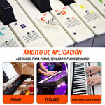 Cargar imagen en el visor de la galería, Pegatina de teclas de piano
