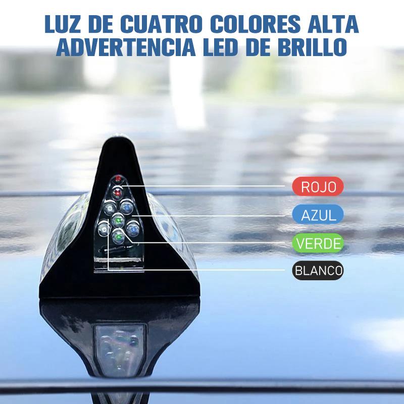 Aleta de tiburón Luz de advertencia solar para automóvil