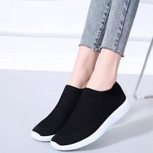 Zapatos redondos Flying knit sneakers