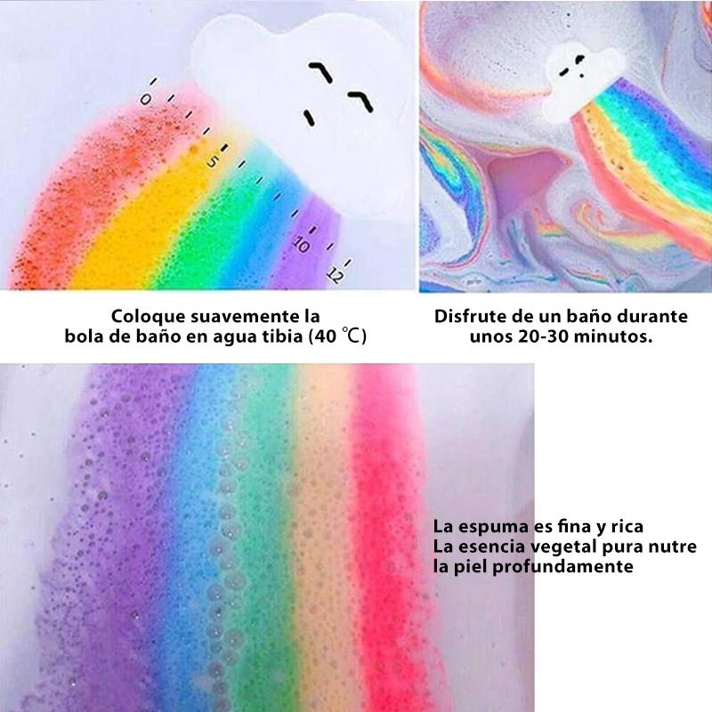 Bomb Sal de baño de baño arcoiris