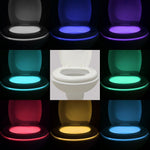 Cargar imagen en el visor de la galería, 16-Color Luz Nocturna del Inodoro - LED Sensor de Movimiento Automático para Baño
