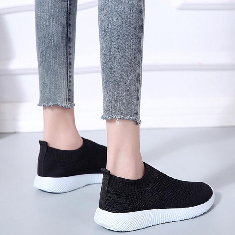 Zapatos redondos Flying knit sneakers