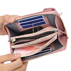 Bolso de hombro de teléfono multifuncional para mujer