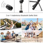 Cargar imagen en el visor de la galería, 3 en 1 inalámbrico Bluetooth Selfie Stick
