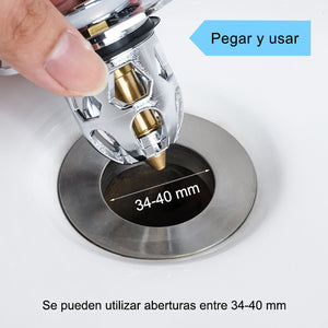 Tapón de desagüe universal para fregaderos