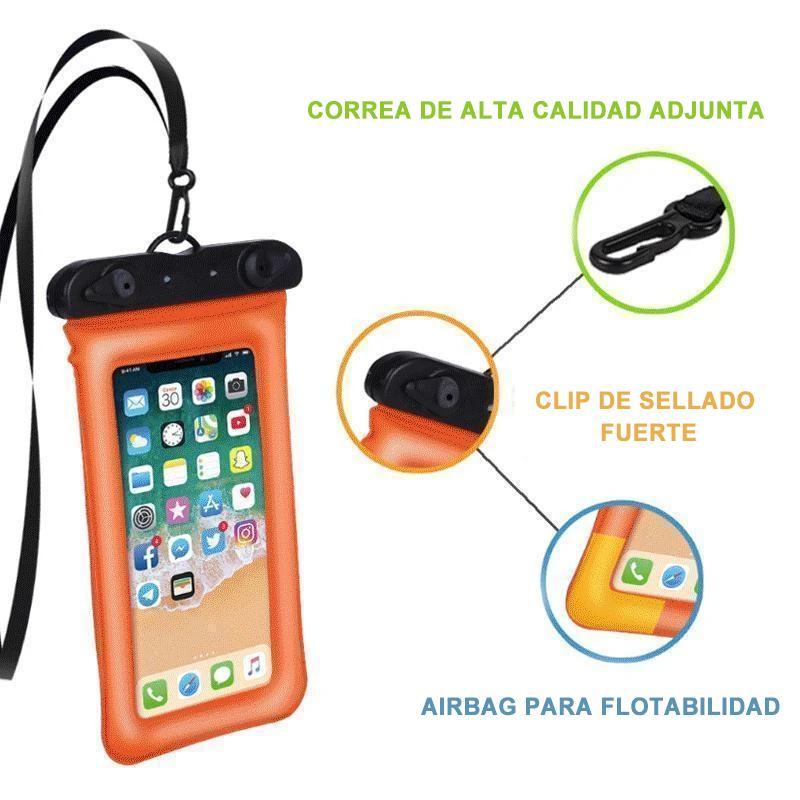 Funda flotante impermeable para teléfono