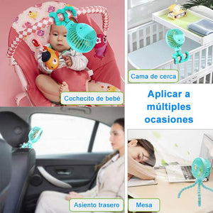 Mini ventilador portátil deformable