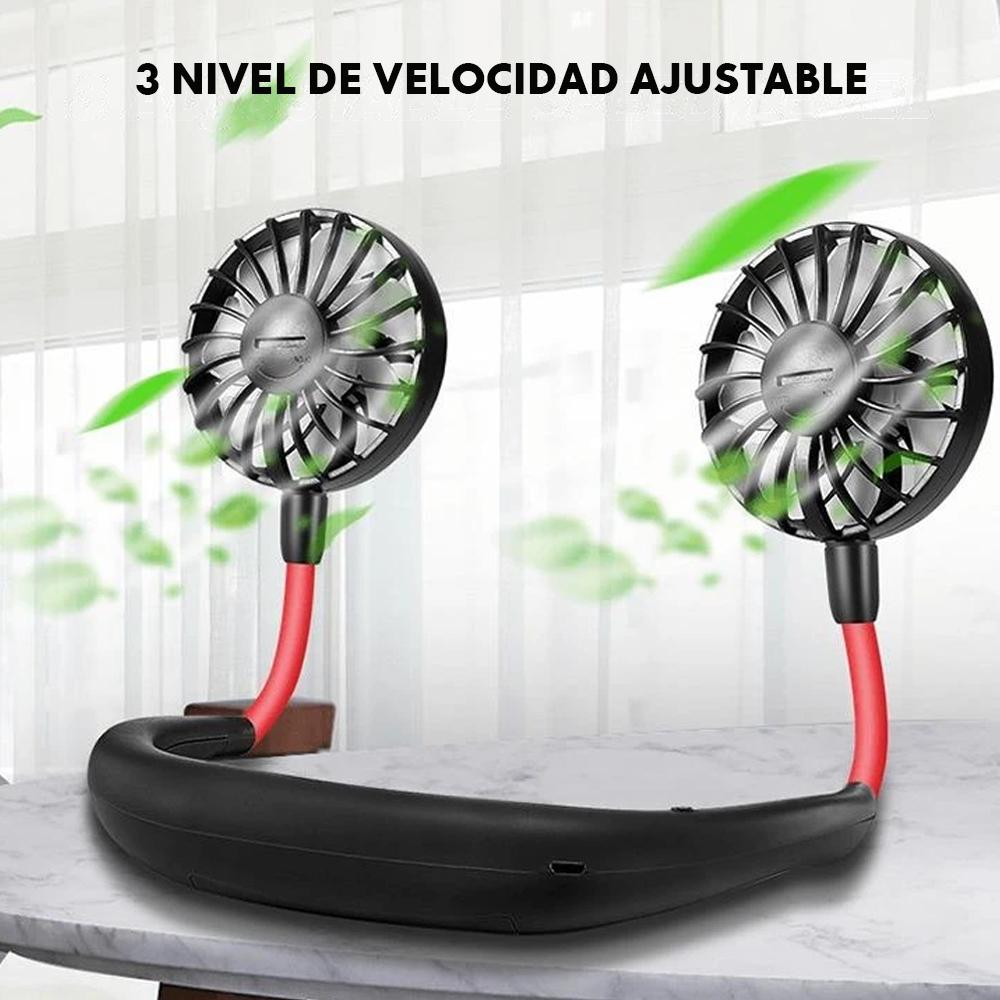 Mini ventiladores de cuello recargables