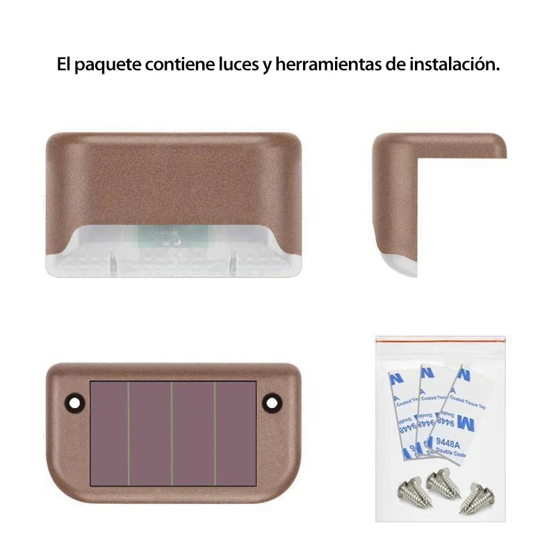 Innovadora luz solar empotrada para exteriores impermeable