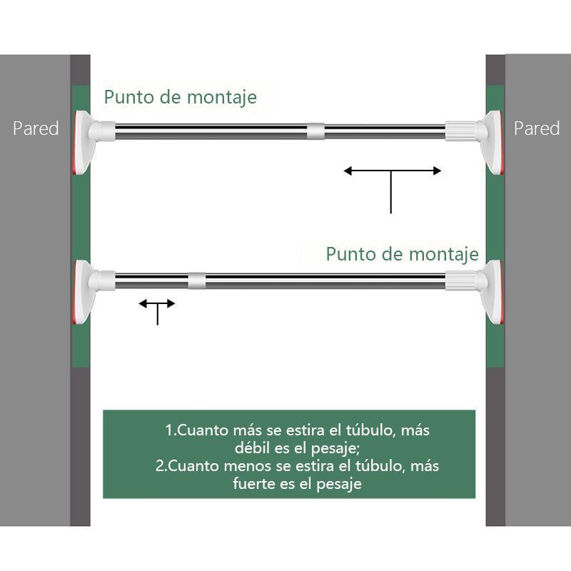 Varilla telescópica para colgar ropa