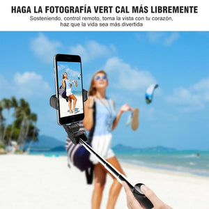 3 en 1 inalámbrico Bluetooth Selfie Stick