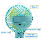 Cargar imagen en el visor de la galería, Mini ventilador portátil deformable
