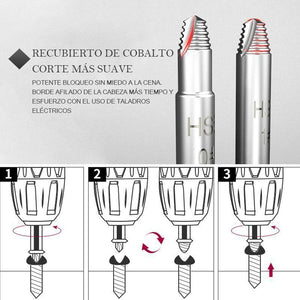 Extractor de tornillos (4 piezas / 5 piezas / 6 piezas)