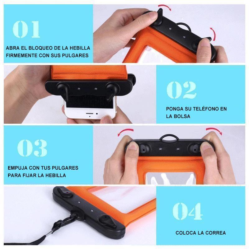 Funda flotante impermeable para teléfono