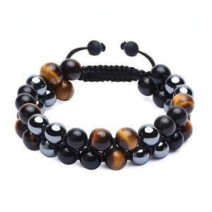 Pulsera ajustable hecha de mineral natural